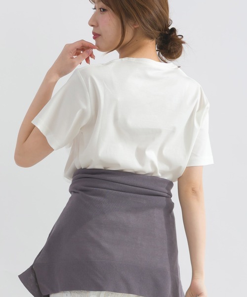 PICCIN PERLA（ピッチンペルラ）の「スターチュールカットソー（Tシャツ/カットソー・レディース・ブラック/オフホワイト・M）」の18枚目の写真