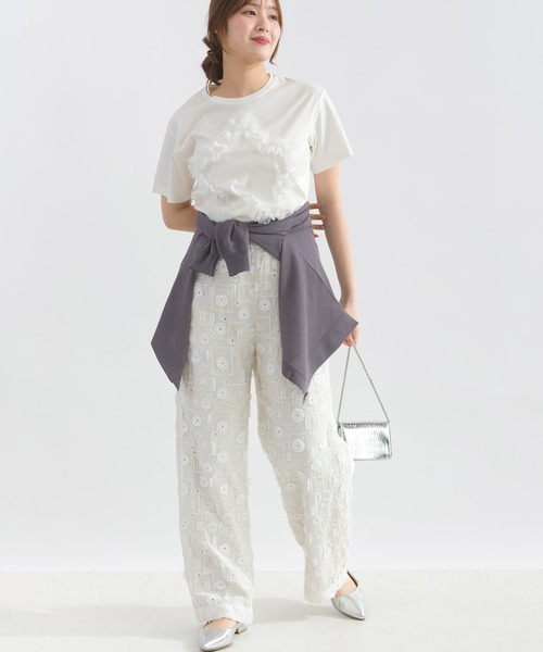 PICCIN PERLA（ピッチンペルラ）の「スターチュールカットソー（Tシャツ/カットソー・レディース・ブラック/オフホワイト・M）」の20枚目の写真