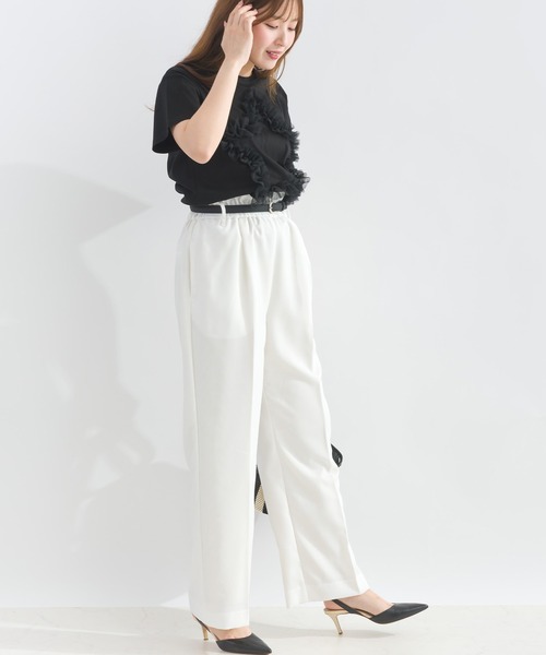 PICCIN PERLA（ピッチンペルラ）の「スターチュールカットソー（Tシャツ/カットソー・レディース・ブラック/オフホワイト・M）」の9枚目の写真