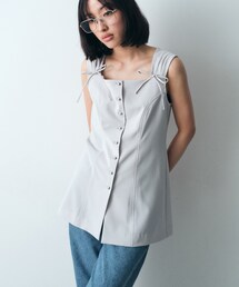 CODE A | french twill long vest(ベスト)