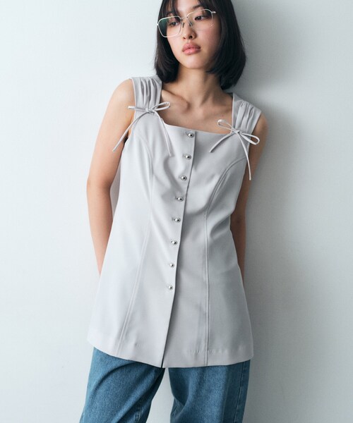 ★送料・関税込★elfelfelfarchives★COLLAR VEST LONG T★ P_661271096D6.jpg