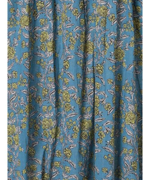 Samansa Mos2 blue（サマンサモスモスブルー）の「【Made in India】花柄ワンピース（ワンピース・レディース・チャコールグレー/ブルー/キナリ・F）」の19枚目の写真