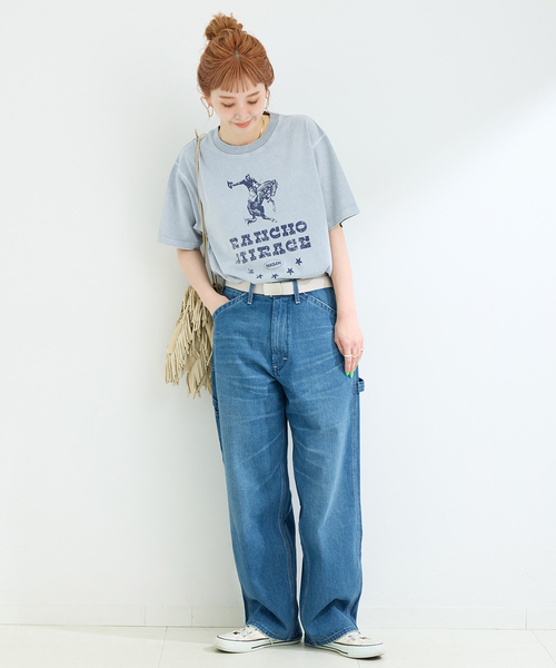 Nikben（ニックベン）の「NIKBEN / ニックベン 別注 カウボーイTEE（Tシャツ/カットソー・レディース・ベージュ/グリーン/ブルー・FREE）」の17枚目の写真