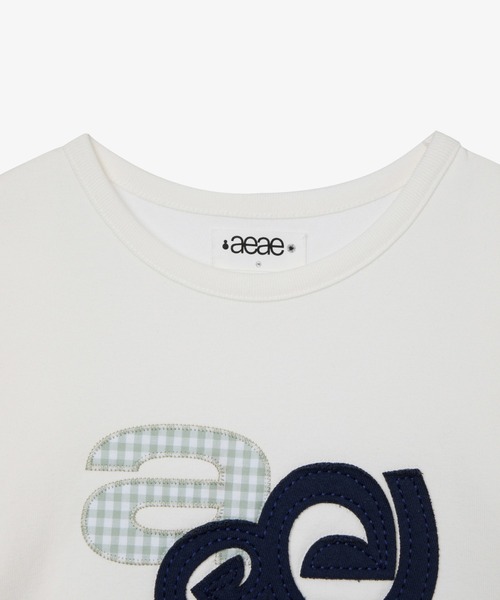 ★2025SS新作★aeae★APPLIQUE LOGO TEE APPLIQUE LOGO TEE（Tシャツ/カットソー）｜aeae