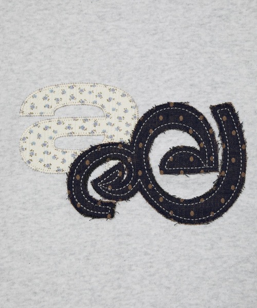 aeae（エーイーエーイー）の「APPLIQUE LOGO TEE（Tシャツ/カットソー・レディース・ホワイト/グレー/ホワイト系その他/ダークブラウン・FREE）」の19枚目の写真