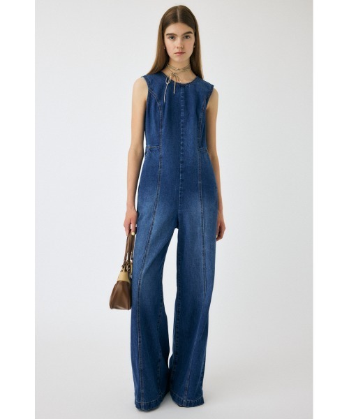 BACK SLIT DENIM オールインワン（つなぎ/オールインワン