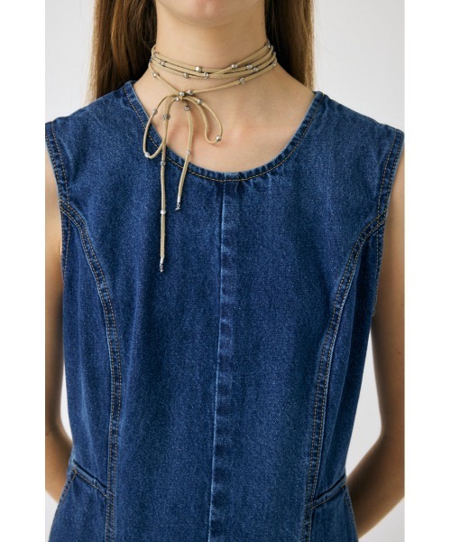 moussy マウジー　BACK SLIT DENIM オールインワン MOUSSY | BACK SLIT DENIM オールインワン (オールインワン