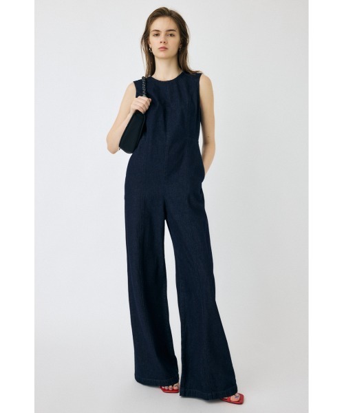 即完売品 MOUSSY マウジー BUSTIER DENIM オールインワン MOUSSY（マウジー）の「BUSTIER DENIM オールインワン（つなぎ