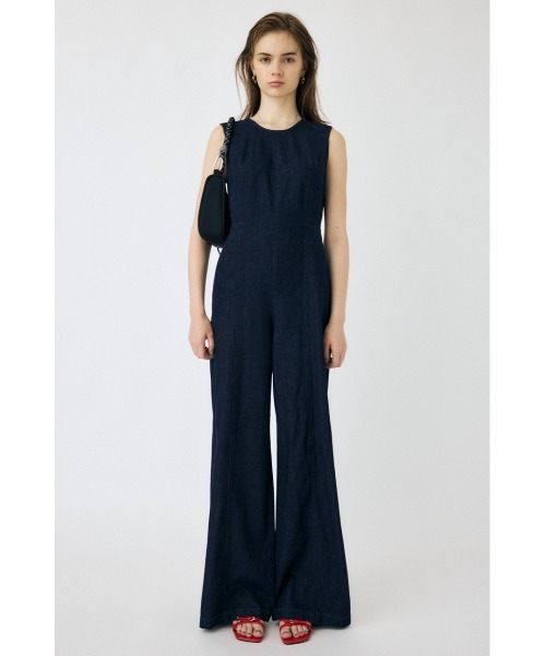 BACK SLIT DENIM オールインワン（つなぎ/オールインワン