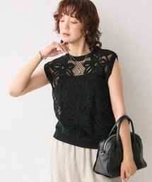 RIVE DROITE | 【着映え◎】コード刺繍プルオーバー(ニット/セーター)