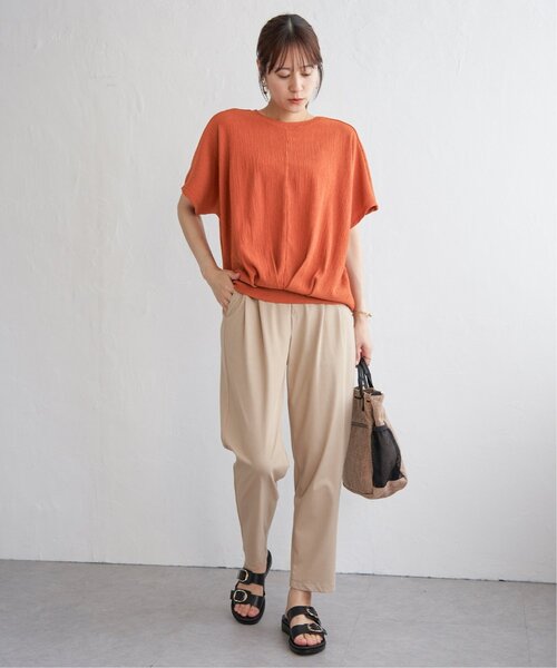 ikka(イッカ)の「【プチプラ1990円(税抜)】ジャガードドルマン裾タックプルオーバー(Tシャツ/カットソー・レディース・ライトベージュ/オレンジ/モカ/ブラック・S/M/L)」の13枚目の写真