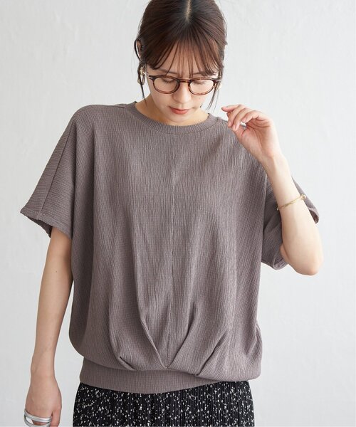 ikka(イッカ)の「【プチプラ1990円(税抜)】ジャガードドルマン裾タックプルオーバー(Tシャツ/カットソー・レディース・ライトベージュ/オレンジ/モカ/ブラック・S/M/L)」の15枚目の写真