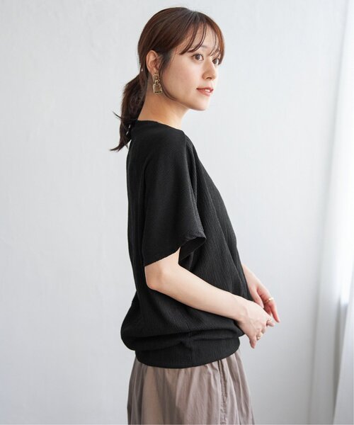 ikka(イッカ)の「【プチプラ1990円(税抜)】ジャガードドルマン裾タックプルオーバー(Tシャツ/カットソー・レディース・ライトベージュ/オレンジ/モカ/ブラック・S/M/L)」の18枚目の写真
