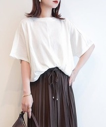 ikka | 【お得だ値】ジャガードドルマン裾タックプルオーバー(Tシャツ/カットソー)