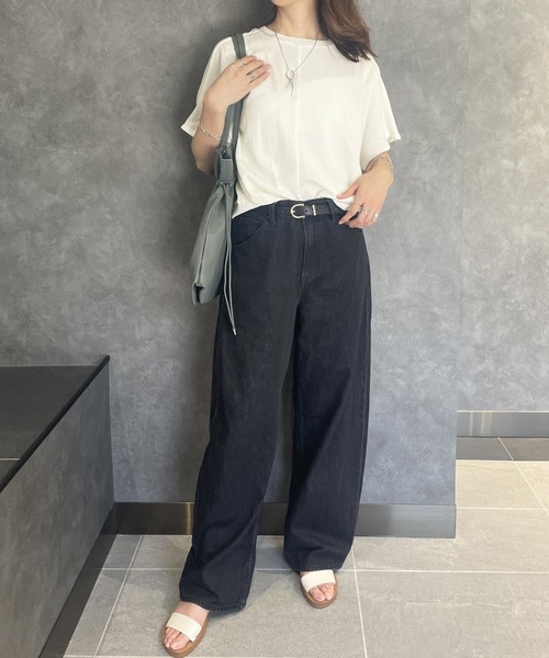 ikka(イッカ)の「【プチプラ1990円(税抜)】ジャガードドルマン裾タックプルオーバー(Tシャツ/カットソー・レディース・ライトベージュ/オレンジ/モカ/ブラック・S/M/L)」の10枚目の写真