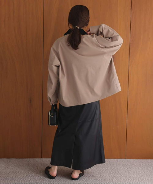 SLOBE IENA（スローブイエナ）の「フェイクレザーフレアスカート（スカート・レディース・ブラウン/ブラック・36/38）」の17枚目の写真