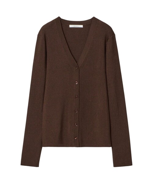 ANAYI（アナイ）の「アセテートポリエステルＶカーディガン（カーディガン/ボレロ・レディース・ピンクベージュ/ラベンダー/ブラウン/ブラック/オフホワイト・38/36）」の7枚目の写真