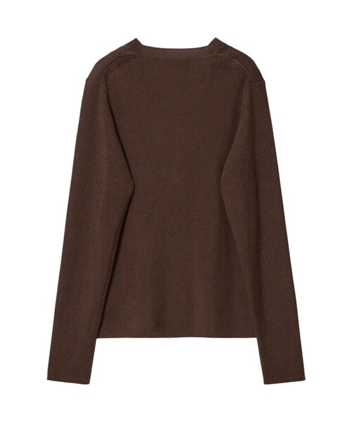 ANAYI（アナイ）の「アセテートポリエステルＶカーディガン（カーディガン/ボレロ・レディース・ピンクベージュ/ラベンダー/ブラウン/ブラック/オフホワイト・38/36）」の8枚目の写真