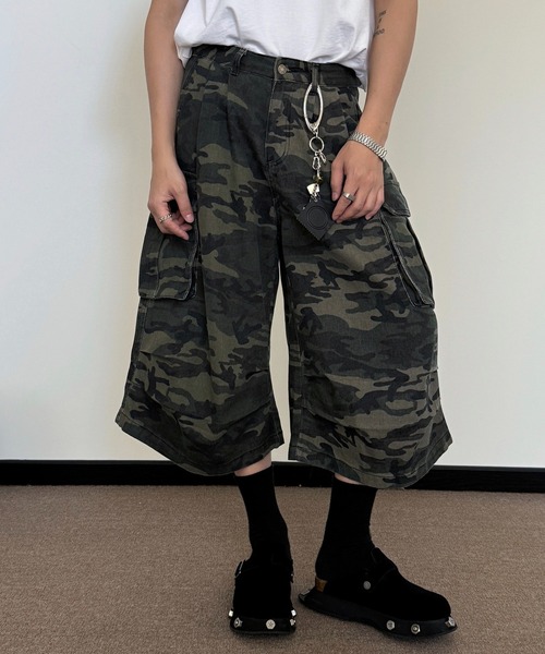 カモフラージュ カーゴハーフパンツWO25S11PT03【WB ORIGINALS