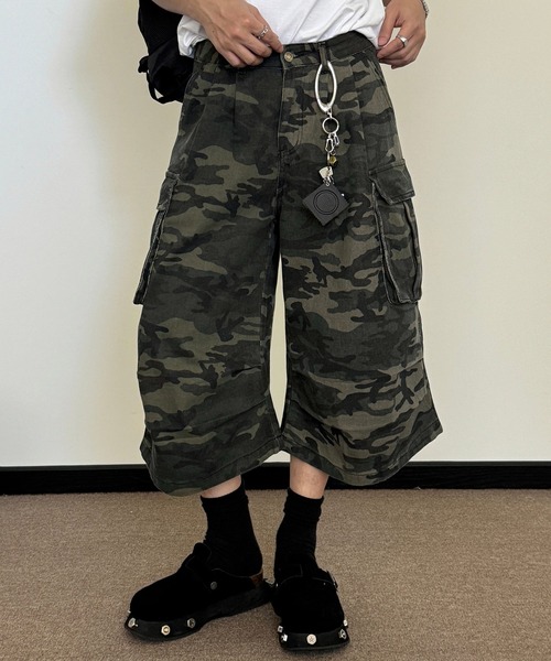WESTBOY(ウエストボーイ)の「カモフラージュ カーゴハーフパンツWO25S11PT03【WB ORIGINALS】(その他パンツ・メンズ・カモフラージュ・L/M/XL)」の2枚目の写真