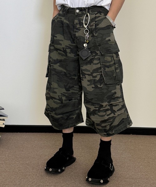 WESTBOY(ウエストボーイ)の「カモフラージュ カーゴハーフパンツWO25S11PT03【WB ORIGINALS】(その他パンツ・メンズ・カモフラージュ・L/M/XL)」の3枚目の写真
