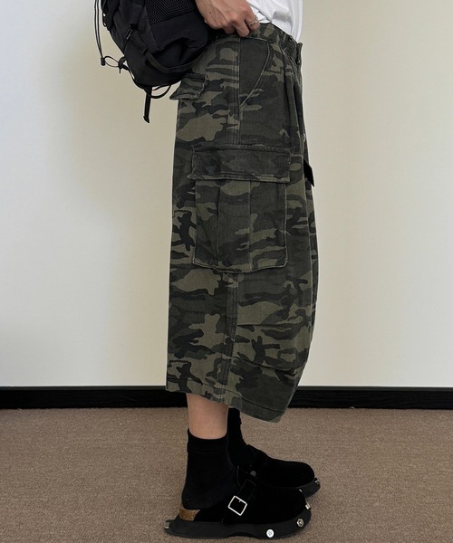 WESTBOY(ウエストボーイ)の「カモフラージュ カーゴハーフパンツWO25S11PT03【WB ORIGINALS】(その他パンツ・メンズ・カモフラージュ・L/M/XL)」の4枚目の写真