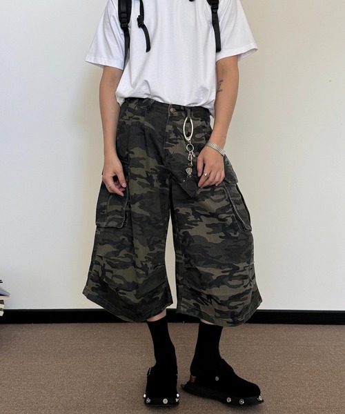 WESTBOY(ウエストボーイ)の「カモフラージュ カーゴハーフパンツWO25S11PT03【WB ORIGINALS】(その他パンツ・メンズ・カモフラージュ・L/M/XL)」の5枚目の写真