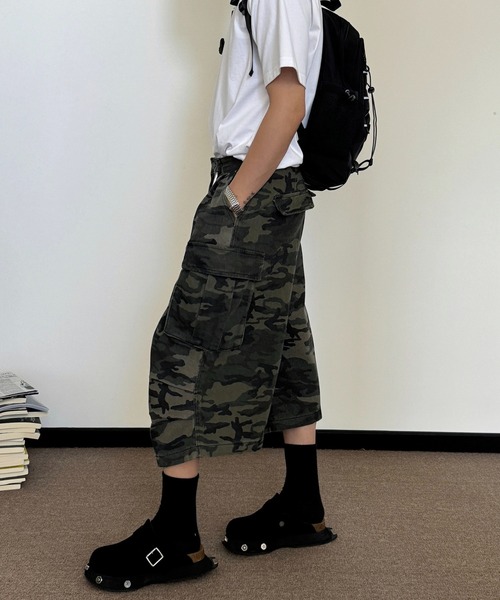 WESTBOY(ウエストボーイ)の「カモフラージュ カーゴハーフパンツWO25S11PT03【WB ORIGINALS】(その他パンツ・メンズ・カモフラージュ・L/M/XL)」の6枚目の写真
