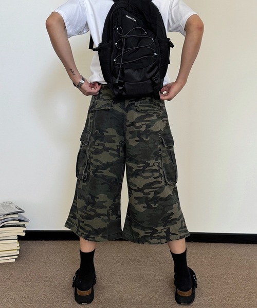 WESTBOY(ウエストボーイ)の「カモフラージュ カーゴハーフパンツWO25S11PT03【WB ORIGINALS】(その他パンツ・メンズ・カモフラージュ・L/M/XL)」の7枚目の写真