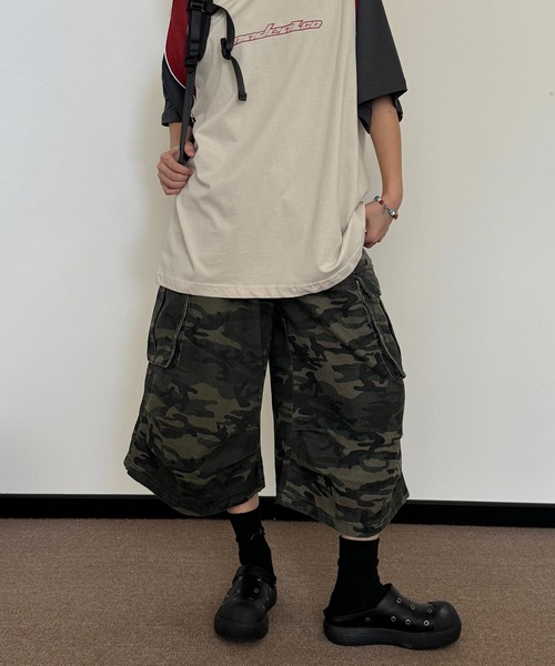 WESTBOY(ウエストボーイ)の「カモフラージュ カーゴハーフパンツWO25S11PT03【WB ORIGINALS】(その他パンツ・メンズ・カモフラージュ・L/M/XL)」の9枚目の写真
