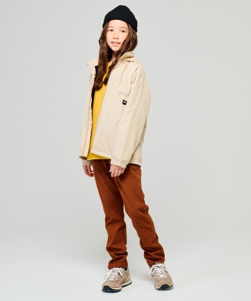 KRIFF MAYER Kid's Collection（クリフメイヤーキッズコレクション）の「【フードがしまえる・撥水・防汚】マイニチシャカジャケ（ナイロンジャケット・キッズ・ネイビー/ベージュ/チャコール/サックスブルー・120/130/140/160/170/150）」の5枚目の写真