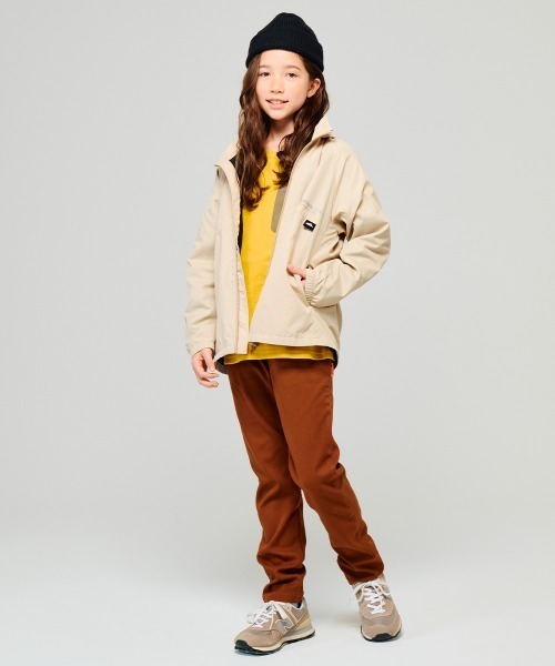 KRIFF MAYER Kid's Collection（クリフメイヤーキッズコレクション）の「【フードがしまえる・撥水・防汚】マイニチシャカジャケ（ナイロンジャケット・キッズ・ネイビー/ベージュ/チャコール/サックスブルー・120/130/140/160/170/150）」の7枚目の写真