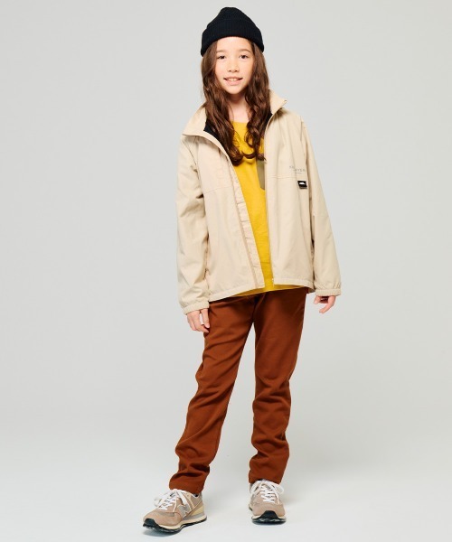 KRIFF MAYER Kid's Collection（クリフメイヤーキッズコレクション）の「【フードがしまえる・撥水・防汚】マイニチシャカジャケ（ナイロンジャケット・キッズ・ネイビー/ベージュ/チャコール/サックスブルー・120/130/140/160/170/150）」の6枚目の写真