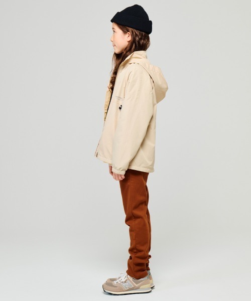 KRIFF MAYER Kid's Collection（クリフメイヤーキッズコレクション）の「【フードがしまえる・撥水・防汚】マイニチシャカジャケ（ナイロンジャケット・キッズ・ネイビー/ベージュ/チャコール/サックスブルー・120/130/140/160/170/150）」の8枚目の写真