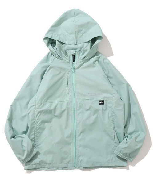 KRIFF MAYER Kid's Collection（クリフメイヤーキッズコレクション）の「【フードがしまえる・撥水・防汚】マイニチシャカジャケ（ナイロンジャケット・キッズ・ネイビー/ベージュ/チャコール/サックスブルー・120/130/140/160/170/150）」の12枚目の写真