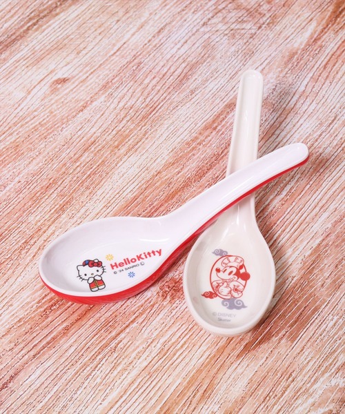 sanrio（サンリオ）の「(SK)【Disney & sanrio】おうちで楽しむ町中華 メラミン製 レンゲ（カトラリー・レディース・ホワイト/オフホワイト・ONE SIZE）」の7枚目の写真