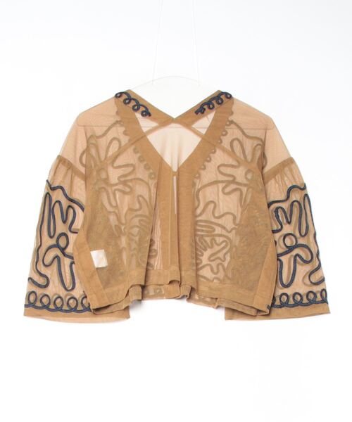 ROSE BUD(ローズバッド)の「EMBROIDARY SHIRT(シャツ/ブラウス・レディース・ホワイト/ブラウン・ONE SIZE)」の15枚目の写真