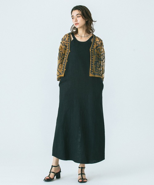 ROSE BUD(ローズバッド)の「EMBROIDARY SHIRT(シャツ/ブラウス・レディース・ホワイト/ブラウン・ONE SIZE)」の8枚目の写真