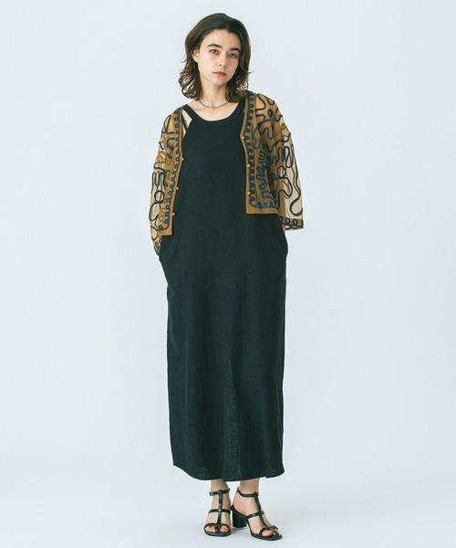 ROSE BUD(ローズバッド)の「EMBROIDARY SHIRT(シャツ/ブラウス・レディース・ホワイト/ブラウン・ONE SIZE)」の9枚目の写真