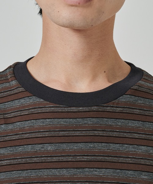 markaware(マーカウェア)の「【MARKAWARE/marka】BORDER TEE(Tシャツ/カットソー・メンズ・ブラウン/ブルー・2/1)」の15枚目の写真