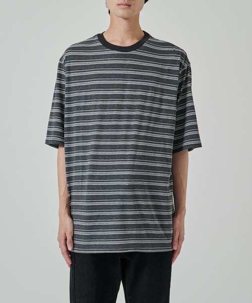 markaware(マーカウェア)の「【MARKAWARE/marka】BORDER TEE(Tシャツ/カットソー・メンズ・ブラウン/ブルー・2/1)」の17枚目の写真