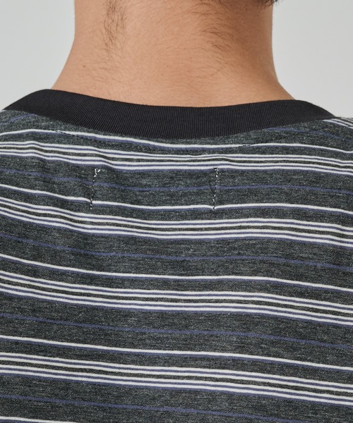 markaware(マーカウェア)の「【MARKAWARE/marka】BORDER TEE(Tシャツ/カットソー・メンズ・ブラウン/ブルー・2/1)」の20枚目の写真