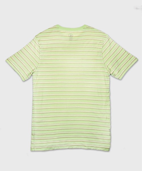 VOLCOM（ボルコム）の「【VOLCOM/ボルコム】Sylvan Crew Short Sleeve/半袖ボーダー胸ポケTシャツ（Tシャツ/カットソー・メンズ・ライトブルー/ライトグリーン/ベージュ系その他・SMALL/MEDIUM/LARGE/X-LARGE）」の5枚目の写真