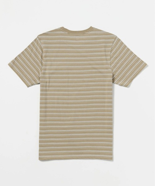 VOLCOM（ボルコム）の「【VOLCOM/ボルコム】Sylvan Crew Short Sleeve/半袖ボーダー胸ポケTシャツ（Tシャツ/カットソー・メンズ・ライトブルー/ライトグリーン/ベージュ系その他・SMALL/MEDIUM/LARGE/X-LARGE）」の4枚目の写真