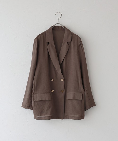 897/440/795 3点新品 ベイジ LUIZA / テーラードジャケット S-size】LUIZA / ノーカラージャケット / BEIGE, | ファッション