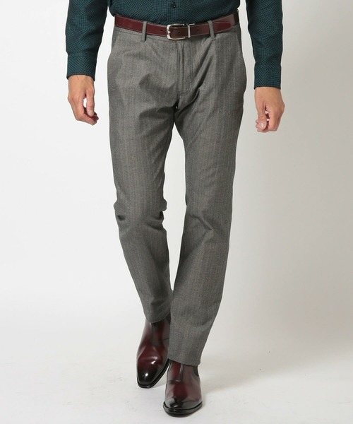 MEN'S BIGI（メンズビギ）の「シャドーヘリンボーンストレッチパンツ（その他パンツ・メンズ・ネイビー/ブラック/チャコールグレー・05/04/03/02/01）」の7枚目の写真