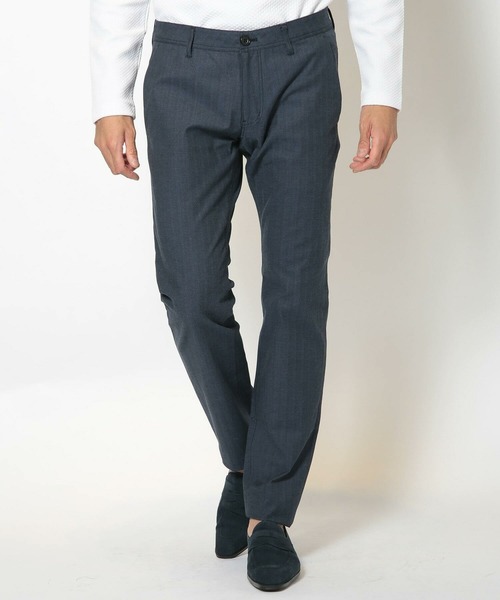 MEN'S BIGI（メンズビギ）の「シャドーヘリンボーンストレッチパンツ（その他パンツ・メンズ・ネイビー/ブラック/チャコールグレー・05/04/03/02/01）」の8枚目の写真