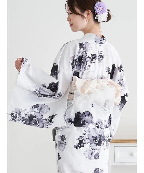 さ*く様 創美苑 キャミワンピース 浴衣 2点セット なごみや 浴衣 セット レディース 2WAY キャミ ワンピース しわ