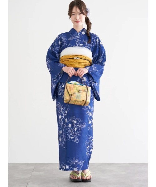 さ*く様 創美苑 キャミワンピース 浴衣 2点セット なごみや 浴衣 セット レディース 2WAY キャミ ワンピース しわ