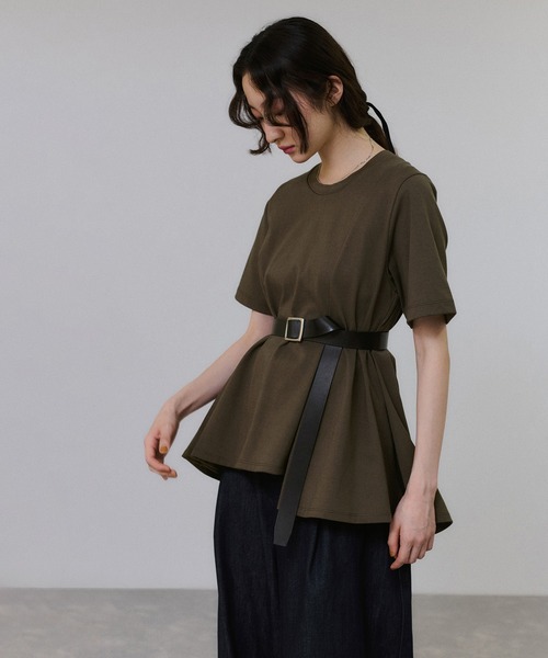 サステナブル】アシメフレアプルオーバー（Tシャツ/カットソー）｜ADAM